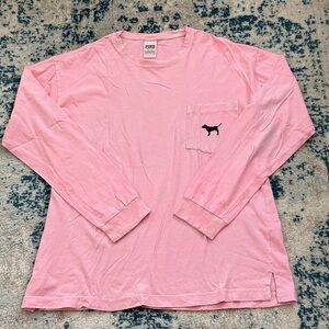 PINK Victoria's Secret Light Pink Tee medium